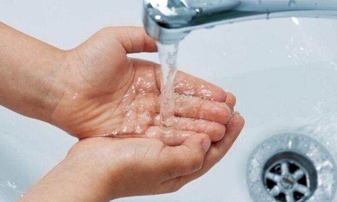 hand washing as a prevention of parasitic infection