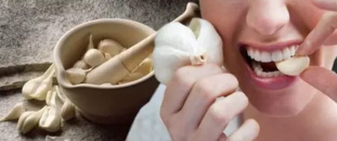 To clean the garlic
